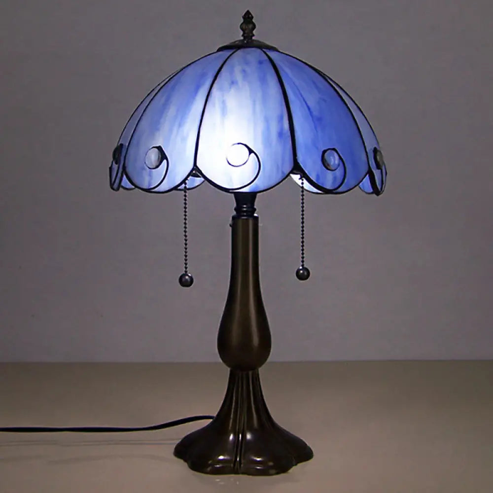 bohemian table lamps with colorful patterns for eclectic bedroomsbohemian table lamps with colorful patterns for eclectic bedroomsArt Deco Tiffany Table Lamp - Blue Glass Scalloped Design- Ideal for Coffee Shops