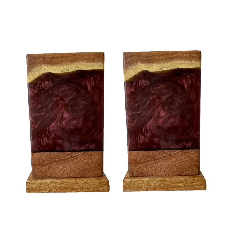 Brown, Burgundy (Set of 2)