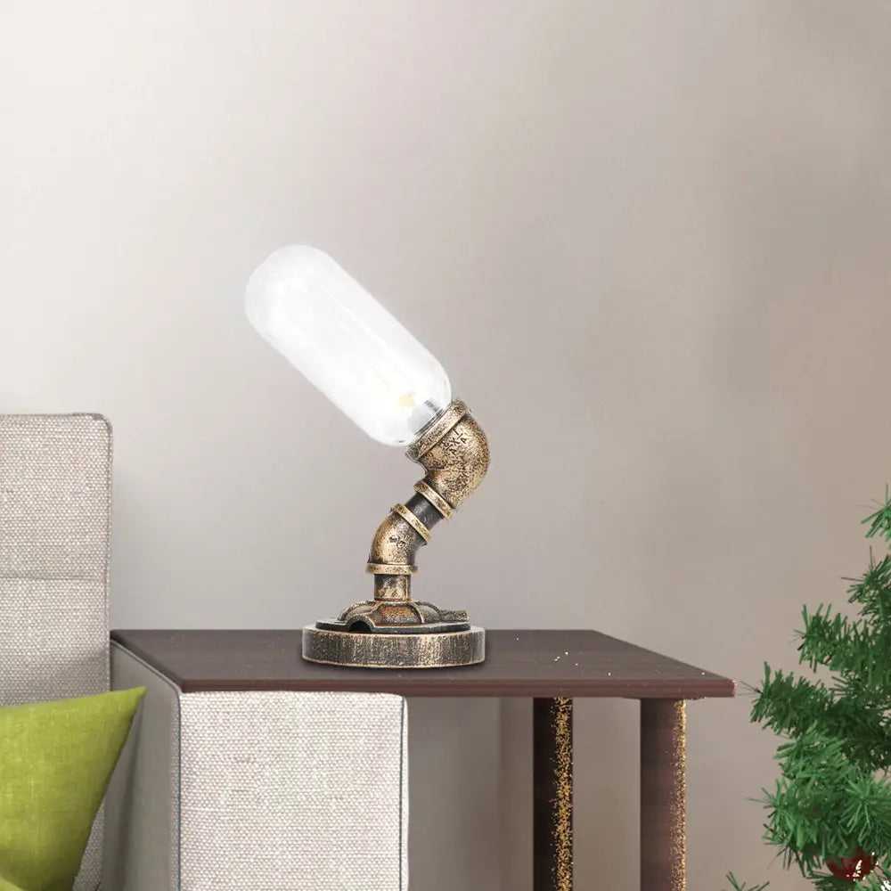 ceramic table lamps with hand painted designs for an artistic touchceramic table lamps with hand painted designs for an artistic touchIndustrial Amber/Clear Glass LED Night Light with Metal Base - Capsule Bedroom Table Lamp
