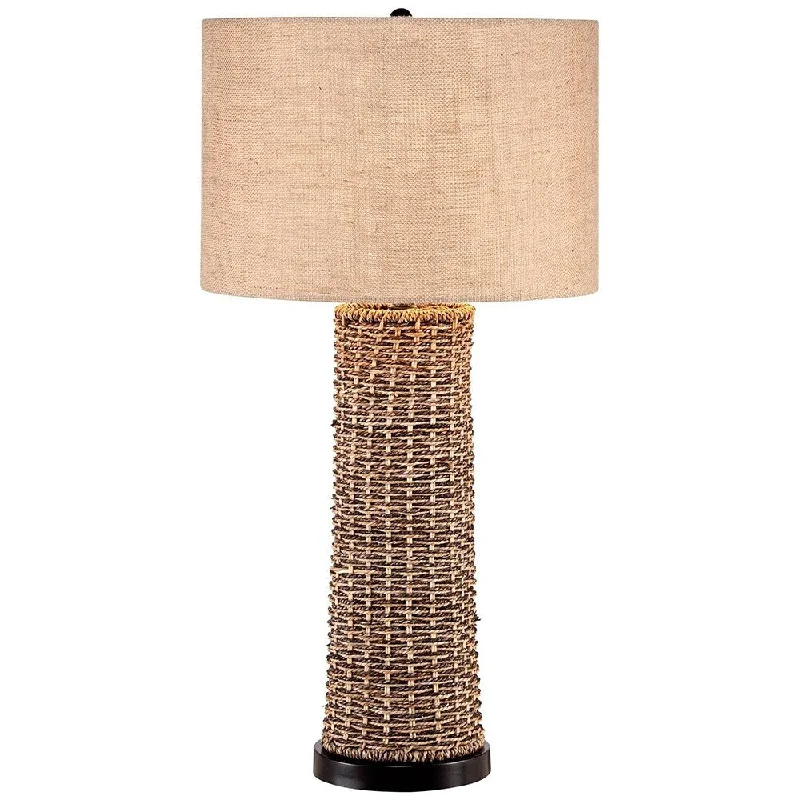 coastal style table lamps with nautical elements for beach housescoastal style table lamps with nautical elements for beach housesCoastal Table Lamp Woven Seagrass for Living Room Bedroom Nightstand - 15" x 28"