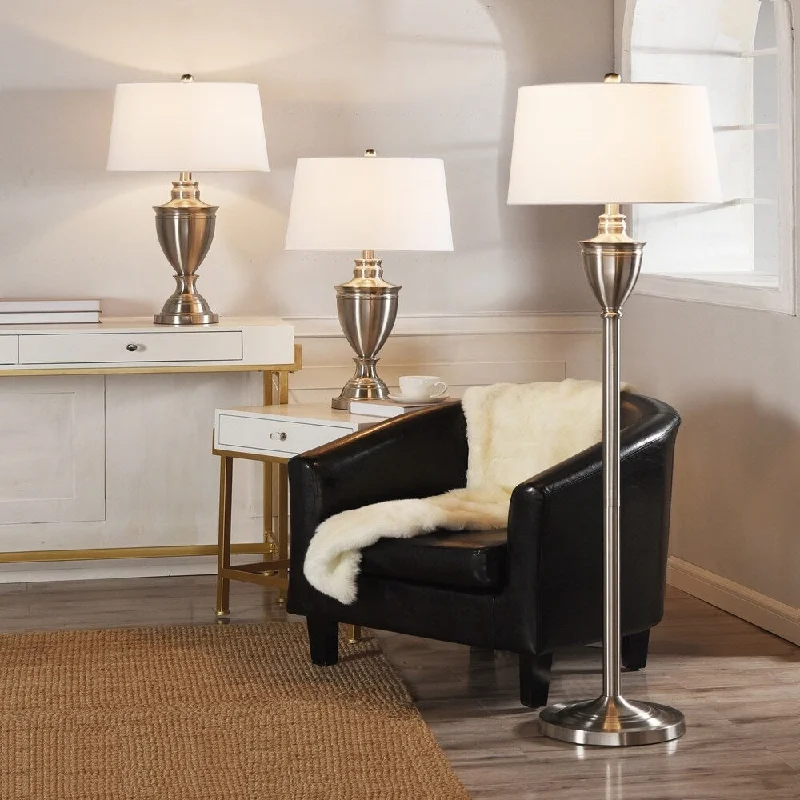 fabric table lamps with a linen shade for a relaxed and breathable lookfabric table lamps with a linen shade for a relaxed and breathable lookCopper Grove Shkoder Brushed Nickel Urn-shaped Floor and Table Lamps with Drum Shades (Set of 3) fabric table lamps with a linen shade for a relaxed and breathable lookfabric table lamps with a linen shade for a relaxed and breathable lookCopper Grove Shkoder Brushed Nickel Urn-shaped Floor and Table Lamps with Drum Shades (Set of 3)