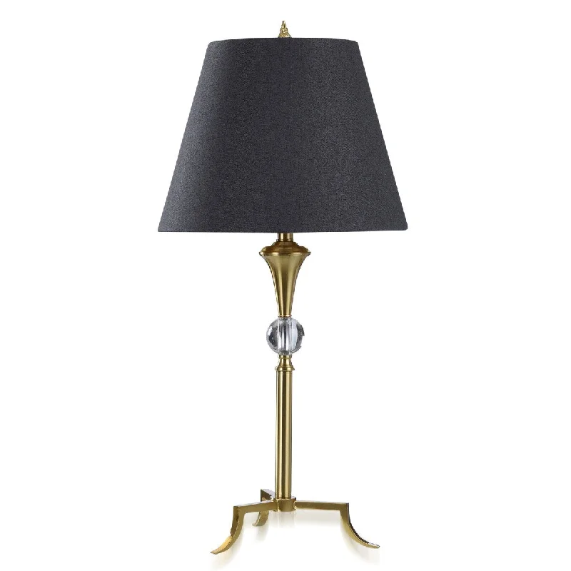 fabric table lamps with a linen shade for a relaxed and breathable lookfabric table lamps with a linen shade for a relaxed and breathable lookDann Foley - Lifestyle Table Lamp - Polished Brass - Black Shade