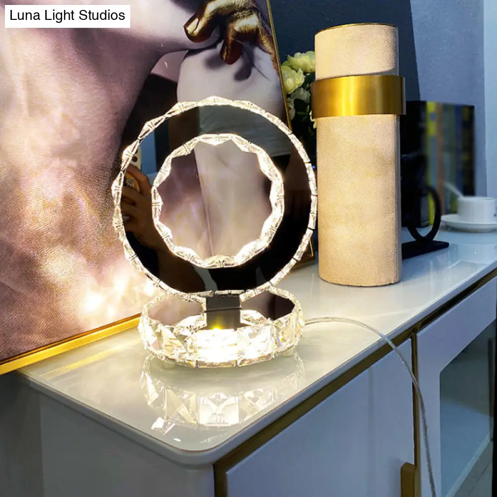 asian inspired table lamps with bamboo accents for a zen atmosphereasian inspired table lamps with bamboo accents for a zen atmosphereContemporary Crystal LED Bedside Lamp in Chrome - Ferris Wheel-inspired Table Light with Warm/White Glow