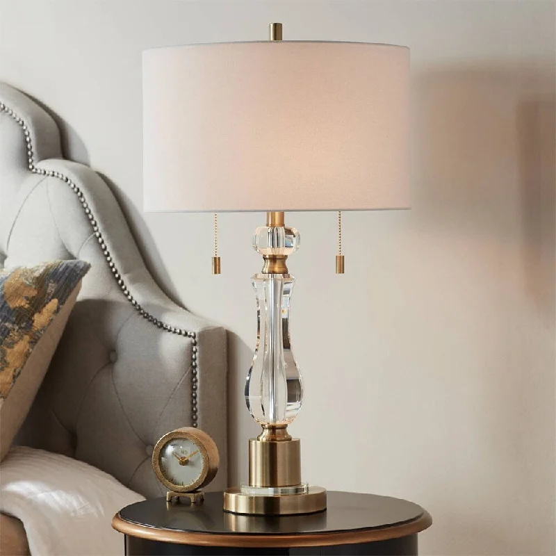 art deco table lamps with geometric shapes for a retro touchart deco table lamps with geometric shapes for a retro touchFull Spectrum Jordan Brass and Crystal Traditional Table Lamp - 15" x 27"