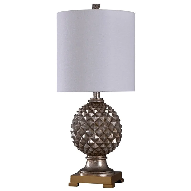 bohemian table lamps with colorful patterns for eclectic bedroomsbohemian table lamps with colorful patterns for eclectic bedroomsGala With Dunbrook Antique Silver Table Lamp - White Shade