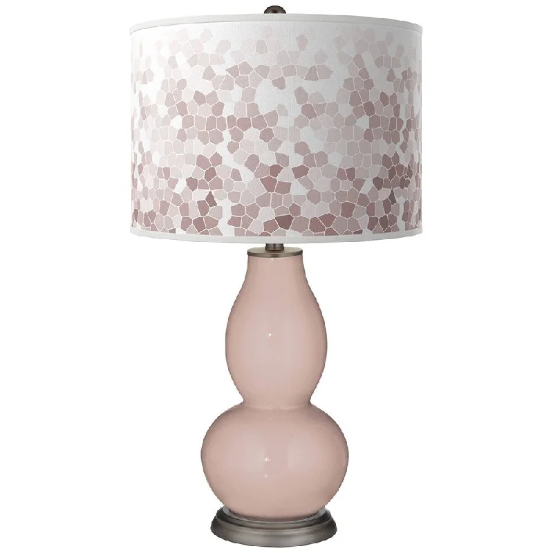 fabric table lamps with a linen shade for a relaxed and breathable lookfabric table lamps with a linen shade for a relaxed and breathable lookGlamour Mosaic Double Gourd Table Lamp - 16" x 28"