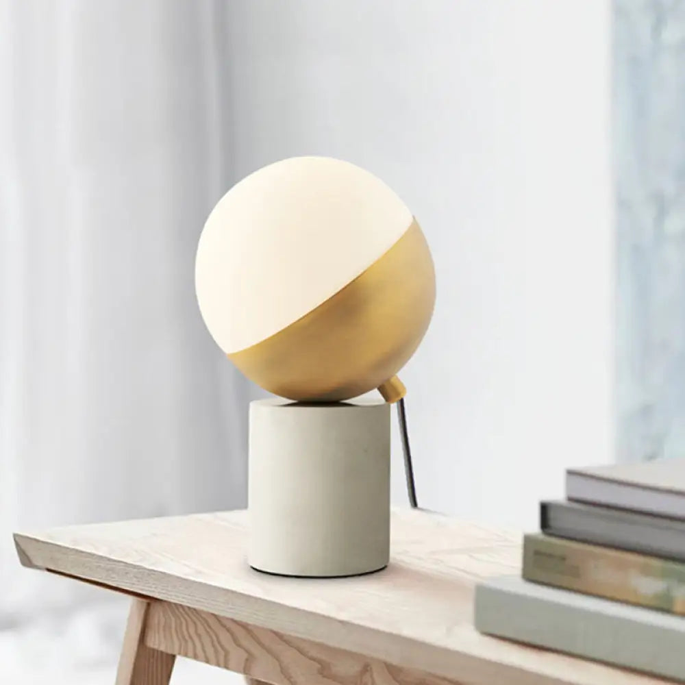 victorian style table lamps with ornate details for traditional homesvictorian style table lamps with ornate details for traditional homesGold Sphere Nightstand Lamp - Simple Cream Glass Table Light with Marble Base
