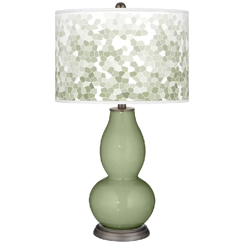 ceramic table lamps with hand painted designs for an artistic touchceramic table lamps with hand painted designs for an artistic touchGreen Mosaic Giclee Double Gourd Table Lamp - 16" x 29"