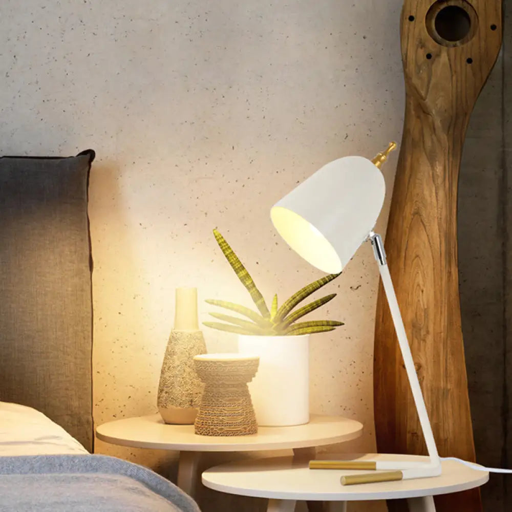 coastal style table lamps with nautical elements for beach housescoastal style table lamps with nautical elements for beach housesModern White Iron Domed Table Light: 1-Head Nightstand Lamp with V-Shaped Base