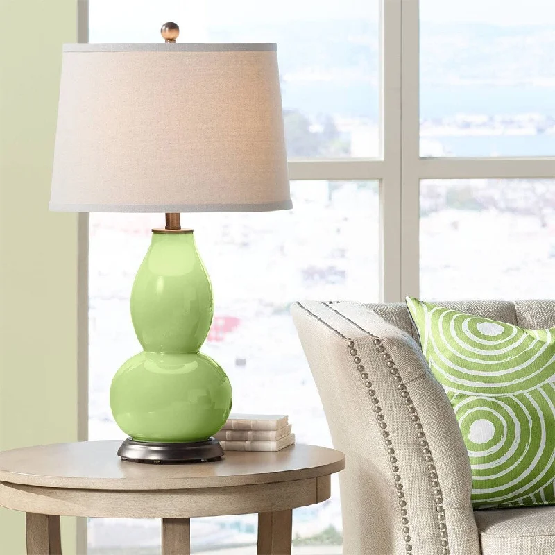 coastal style table lamps with nautical elements for beach housescoastal style table lamps with nautical elements for beach housesLime Rickey Double Gourd Table Lamp - 16" x 29"