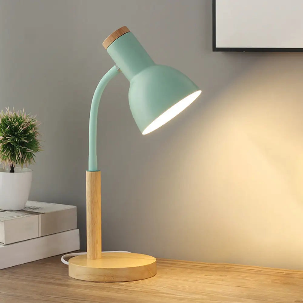asian inspired table lamps with bamboo accents for a zen atmosphereasian inspired table lamps with bamboo accents for a zen atmosphereMetal Domed Night Table Lamp - 1 Bulb, Black/White/Yellow Colors, Flexible & Simple Nightstand Light with Wood Base