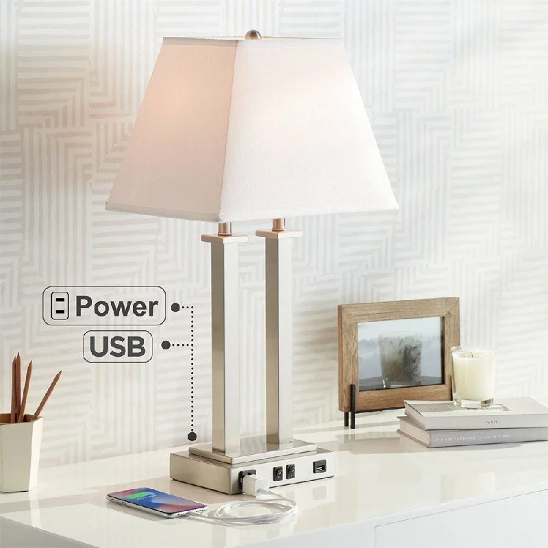modern minimalist table lamps for contemporary living roomsmodern minimalist table lamps for contemporary living roomsModern Table Lamp 26" High Brushed Nickel USB and Outlet for Bedroom - 11" x 26" modern minimalist table lamps for contemporary living roomsmodern minimalist table lamps for contemporary living roomsModern Table Lamp 26" High Brushed Nickel USB and Outlet for Bedroom - 11" x 26"