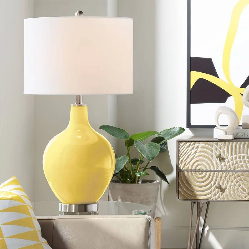 gothic style table lamps with dark finishes for a mysterious lookgothic style table lamps with dark finishes for a mysterious lookModern Table Lamp Lemon Zest Glass Ovo White for Living Room - 16" x 28"