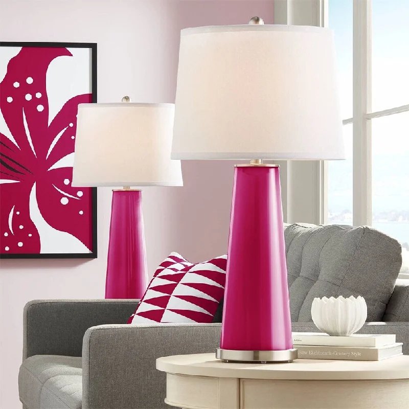 mid century modern table lamps with iconic designs for a stylish studymid century modern table lamps with iconic designs for a stylish studyModern Table Lamps 29 1/2" Tall Set of 2 French Burgundy Glass Bedroom - 15" x 28"