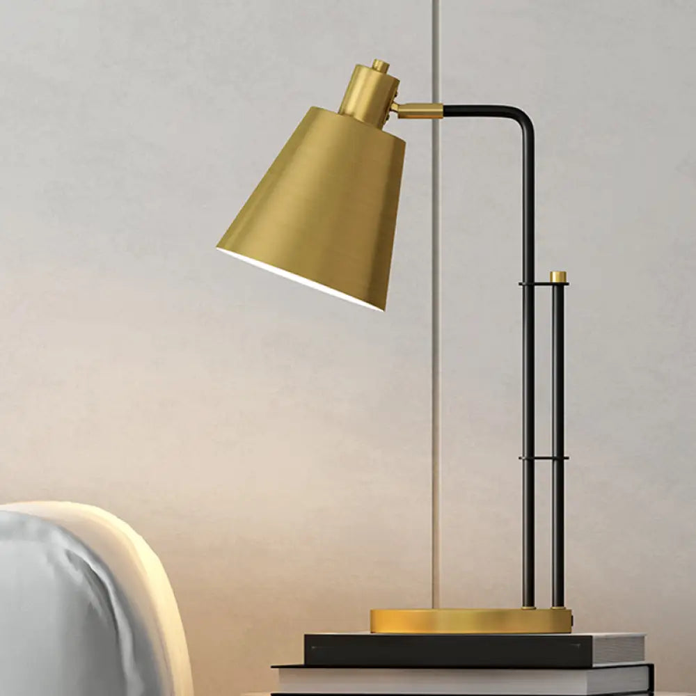 mid century modern table lamps with iconic designs for a stylish studymid century modern table lamps with iconic designs for a stylish studyModern Tapered Table Lamp in Brass with Round Base - 1-Light Bedroom Nightlight