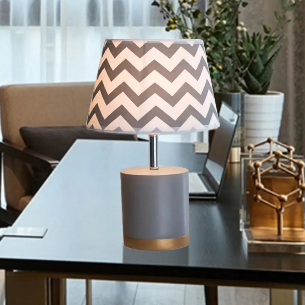 leather table lamps with a distressed texture for a rugged charmleather table lamps with a distressed texture for a rugged charmZigzag Nordic Desk Light - Stylish Gray Study Lamp for Child's Bedroom