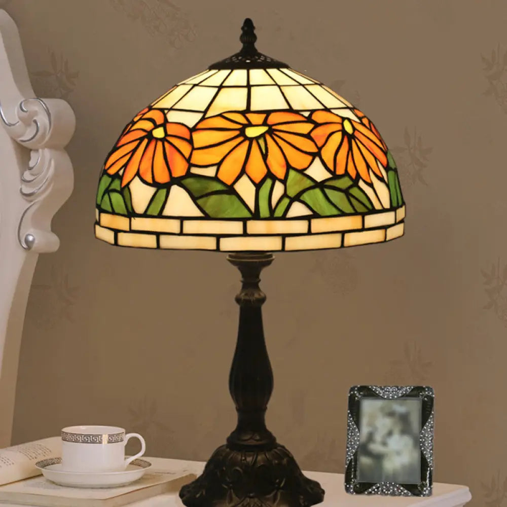 modern minimalist table lamps for contemporary living roomsmodern minimalist table lamps for contemporary living roomsOrange Tiffany Night Light with Cut Glass Flower Shade
