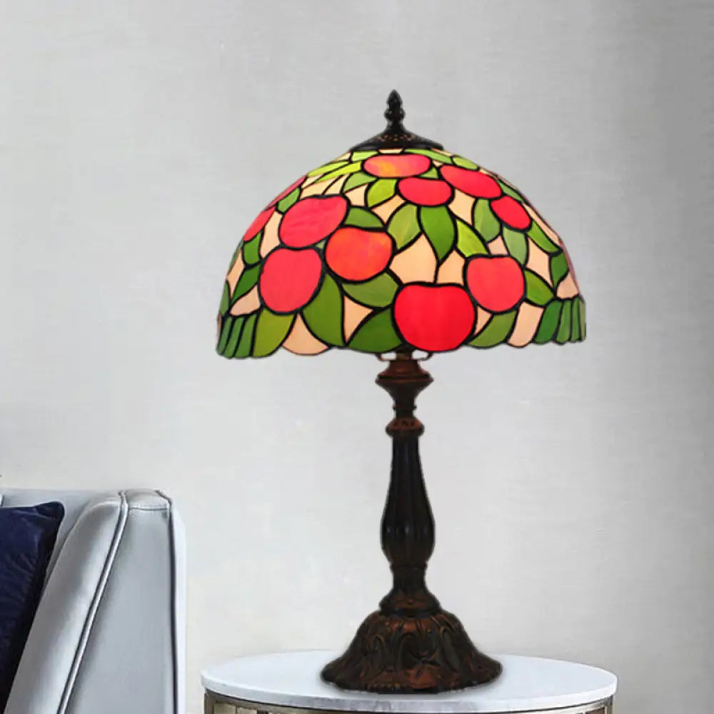 fabric table lamps with a linen shade for a relaxed and breathable lookfabric table lamps with a linen shade for a relaxed and breathable lookBaroque 1-Light Stained Glass Table Lamp with Red and Green Apple Pattern