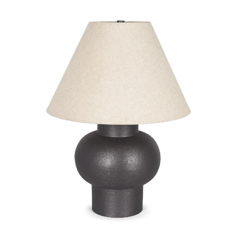 fabric table lamps with a linen shade for a relaxed and breathable lookfabric table lamps with a linen shade for a relaxed and breathable lookSalaah Black Brushed Metal w/ Beige Shade Table Lamp - 19.5L x 19.5W x 26.0H