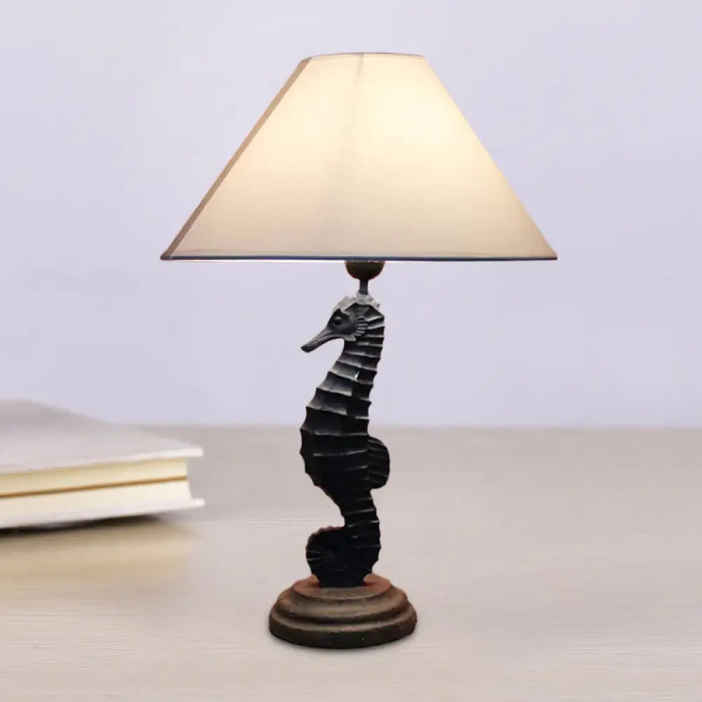 glass table lamps with a frosted surface for soft light diffusionglass table lamps with a frosted surface for soft light diffusionSeahorse Base Bedchamber Nightstand Lamp: Single Bulb Table Light for Children in Dark Blue/Sky Blue/Red