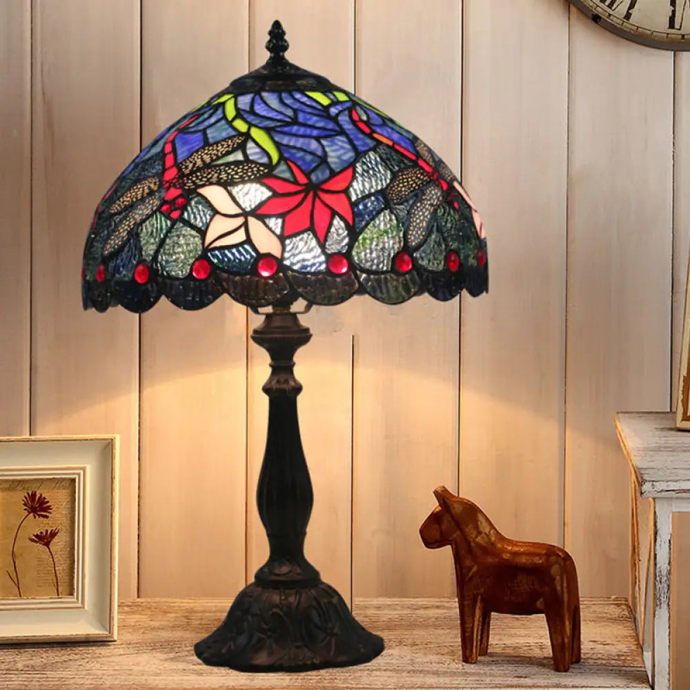 crystal table lamps with dazzling prisms for a glamorous effectcrystal table lamps with dazzling prisms for a glamorous effectStained Glass Brass Reading Light Bowl Nightstand Lamp - Mediterranean Flower Pattern