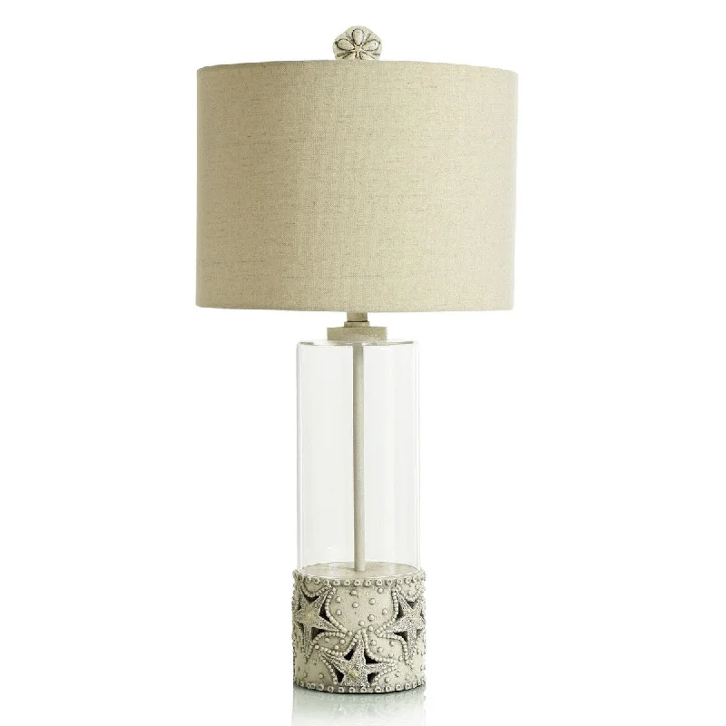 mid century modern table lamps with iconic designs for a stylish studymid century modern table lamps with iconic designs for a stylish studyStar Cream Table Lamp - Coastal Antique Cream and Clear Glass - Beige Shade