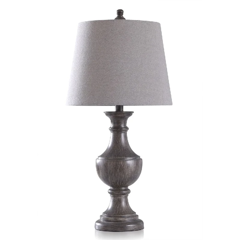 modern minimalist table lamps for contemporary living roomsmodern minimalist table lamps for contemporary living roomsStyleCraft Garrison Gray - Traditional Design Moulded Resin Table Lamp
